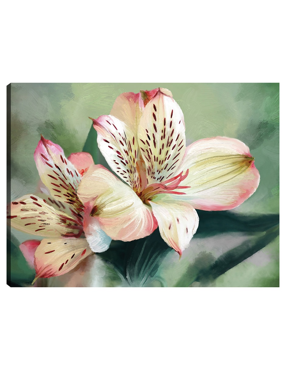 Cuadro decorativo Lirio tropical técnica mixta Cuadro decorativo Lirio tropical técnica mixta