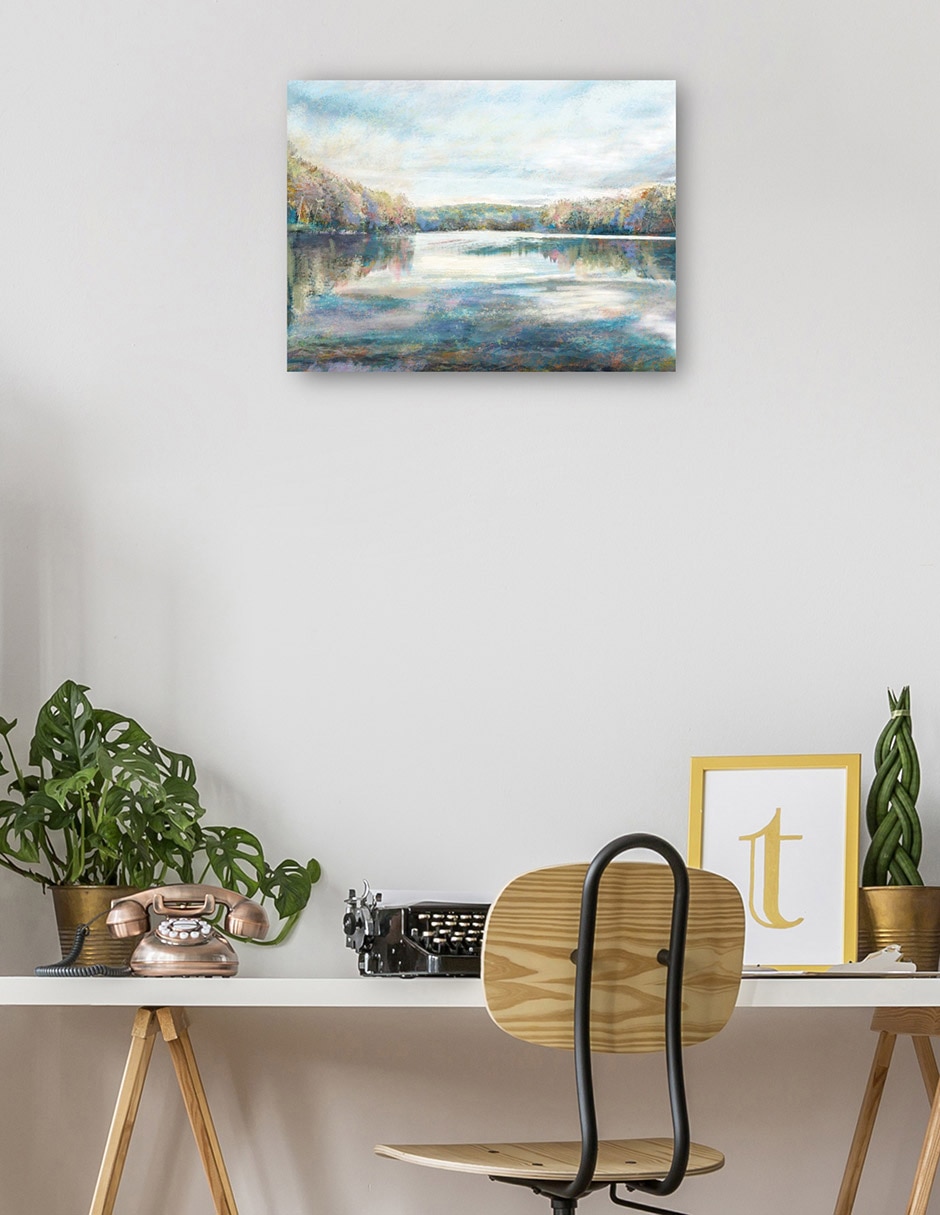 Cuadro decorativo Lugar de verano técnica mixta Lagos 3