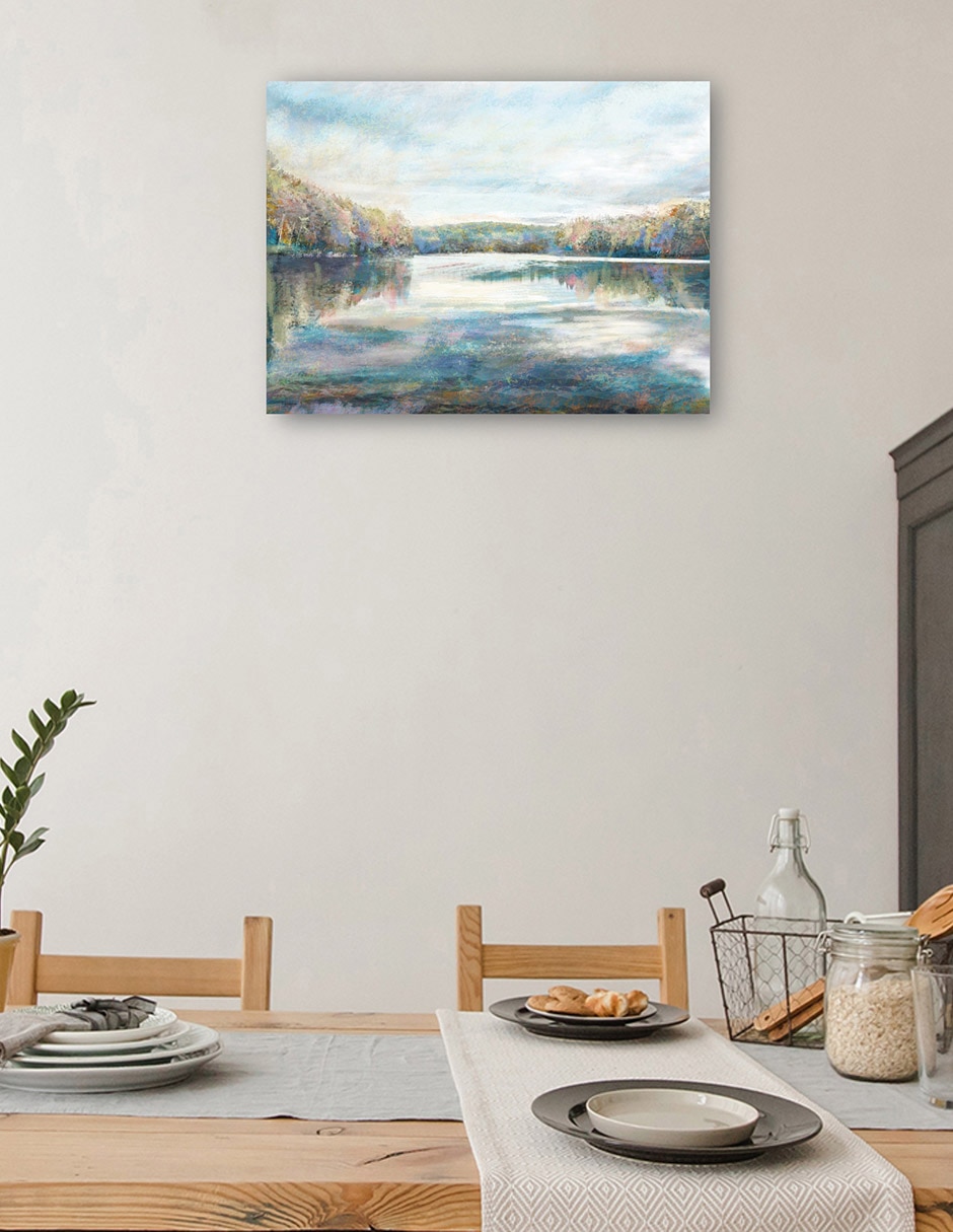 Cuadro decorativo Lugar de verano técnica mixta Lagos 8