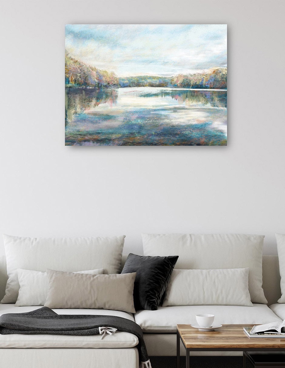 Cuadro decorativo Lugar de verano técnica mixta Lagos 2