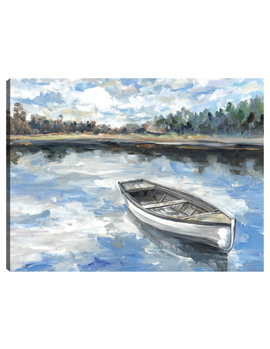 Cuadro decorativo Lago de la mañana técnica mixta Lagos
