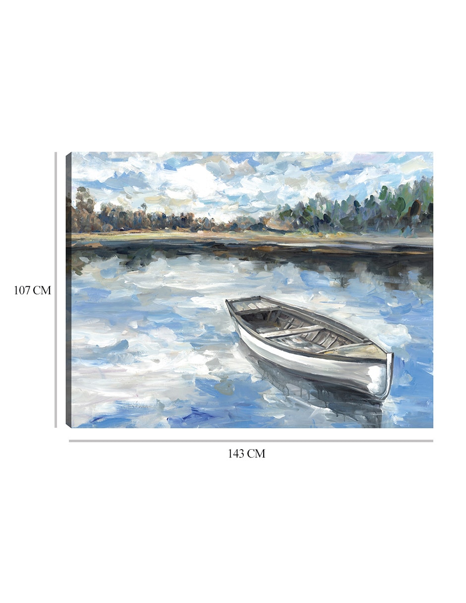 Cuadro decorativo Lago de la mañana técnica mixta Lagos 9