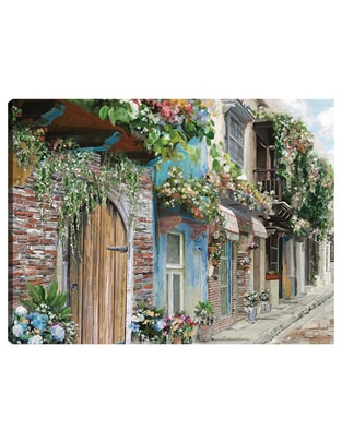 Cuadro decorativo Flores del pueblo técnica mixta Arquitectura Cuadro decorativo Flores del pueblo técnica mixta Arquitectura