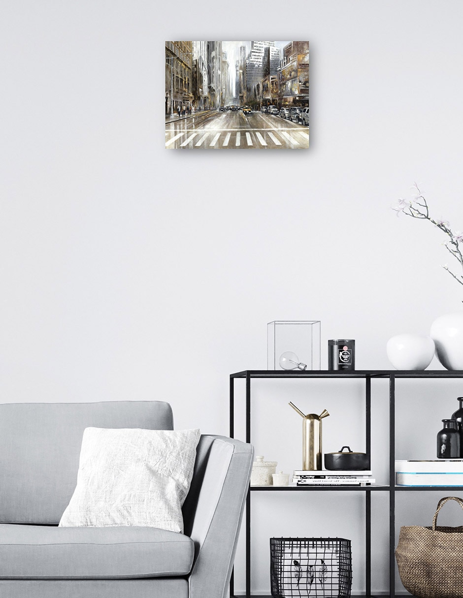 Cuadro decorativo Hora pico técnica mixta Moderno 7