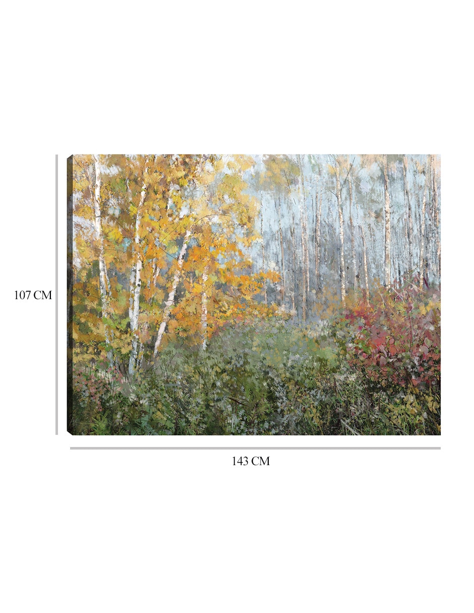 Cuadro decorativo Rueda de color técnica mixta Bosques 9