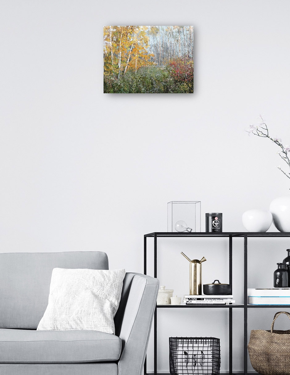 Cuadro decorativo Rueda de color técnica mixta Bosques 7