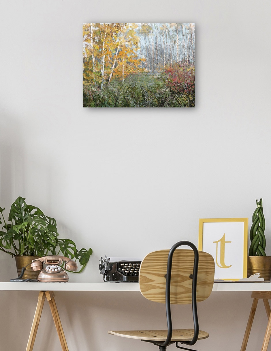 Cuadro decorativo Rueda de color técnica mixta Bosques 5