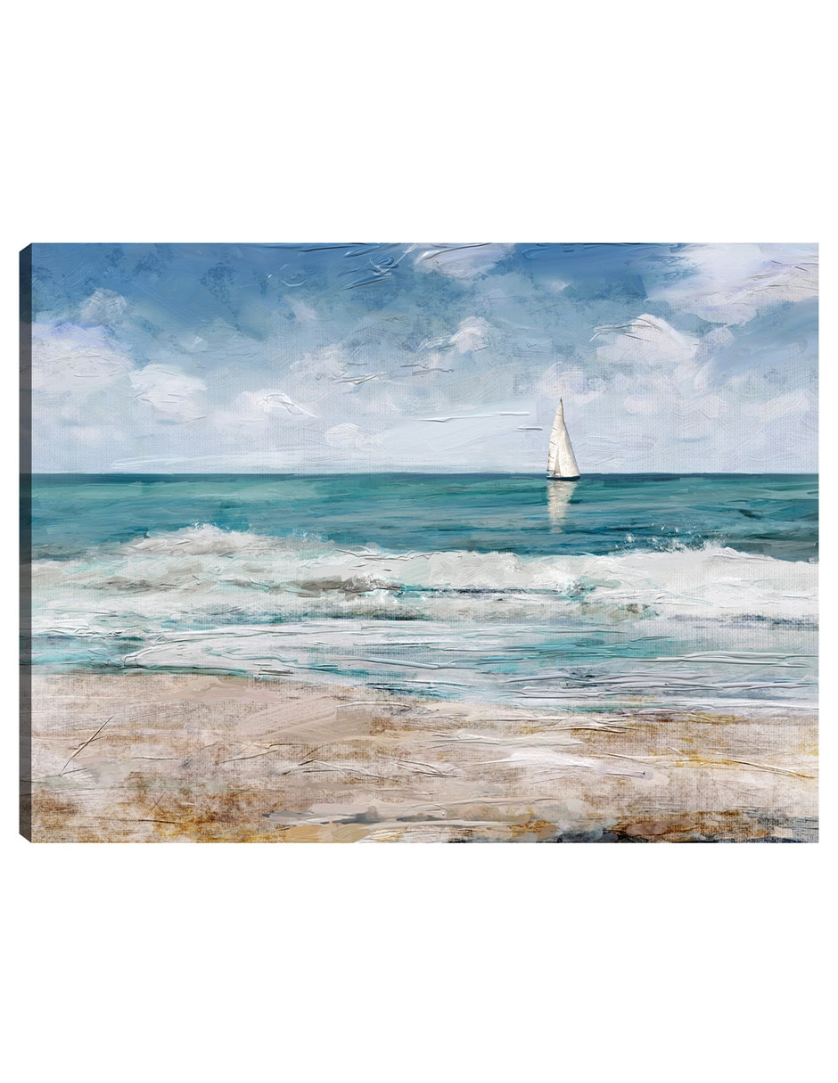 Cuadro decorativo Cayo verano técnica mixta Playas