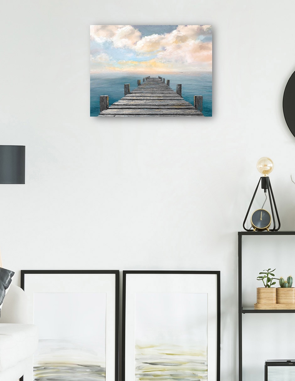 Cuadro decorativo Cielo del océano técnica mixta Muelles 5