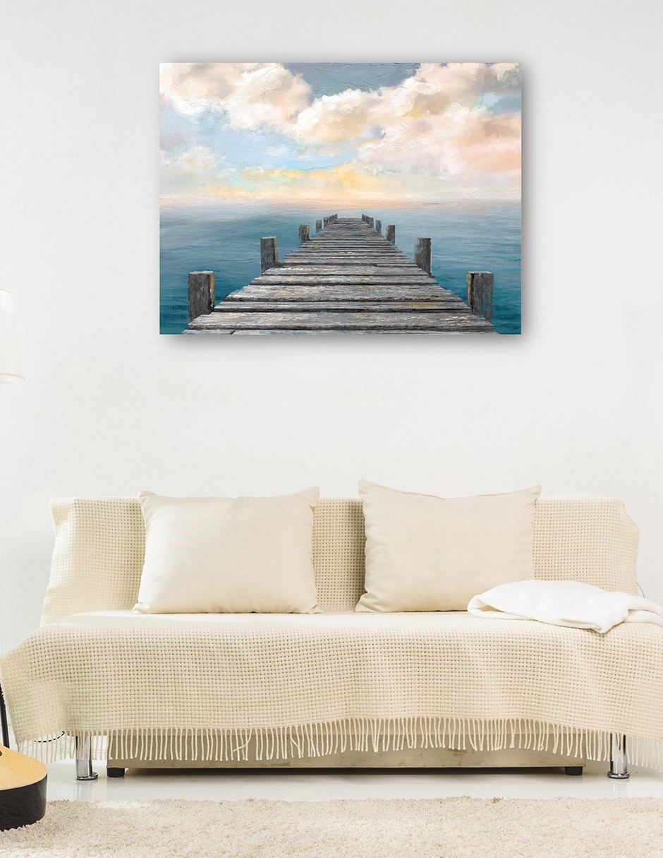 Cuadro decorativo Cielo del océano técnica mixta Muelles 8