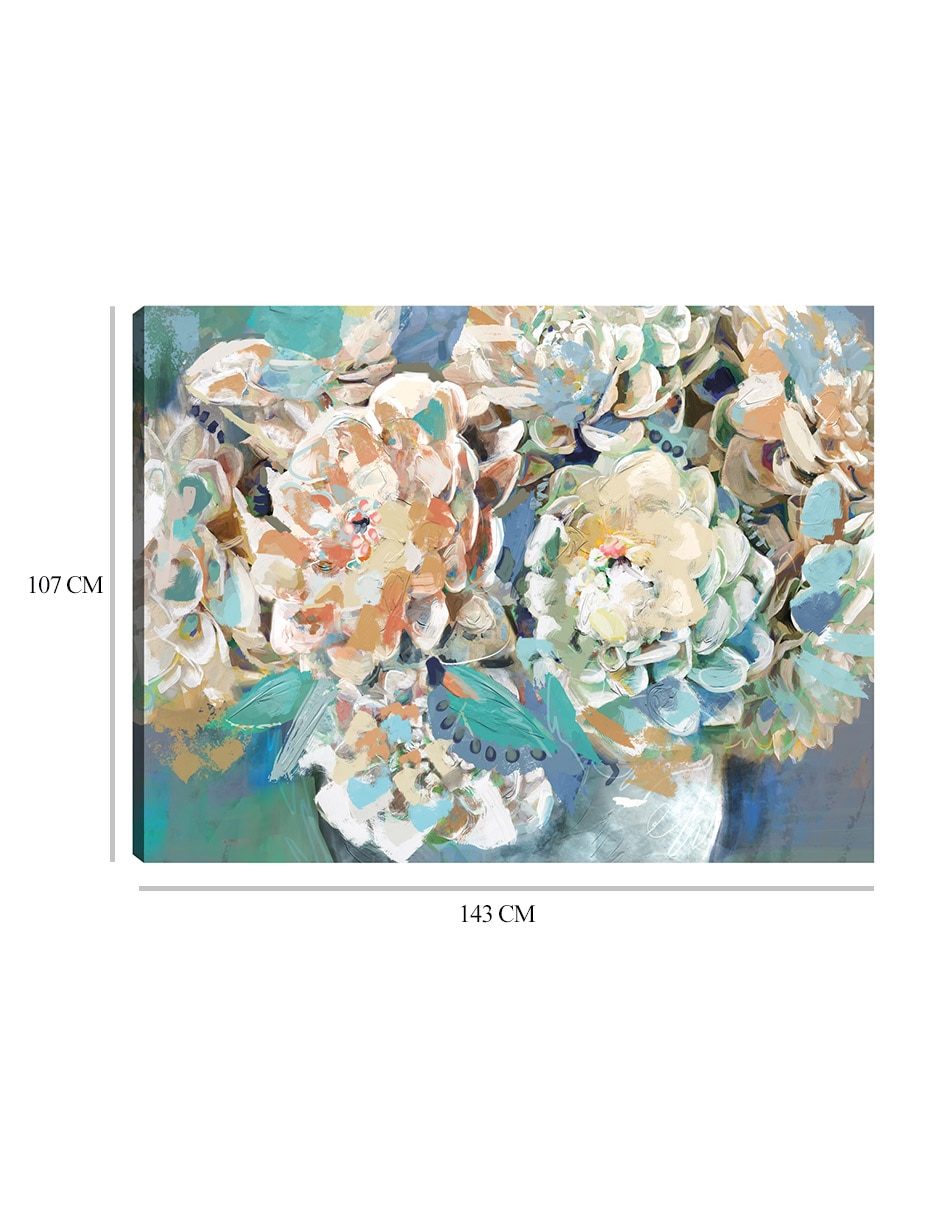 Cuadro decorativo Coro de primavera técnica mixta Floreros 9