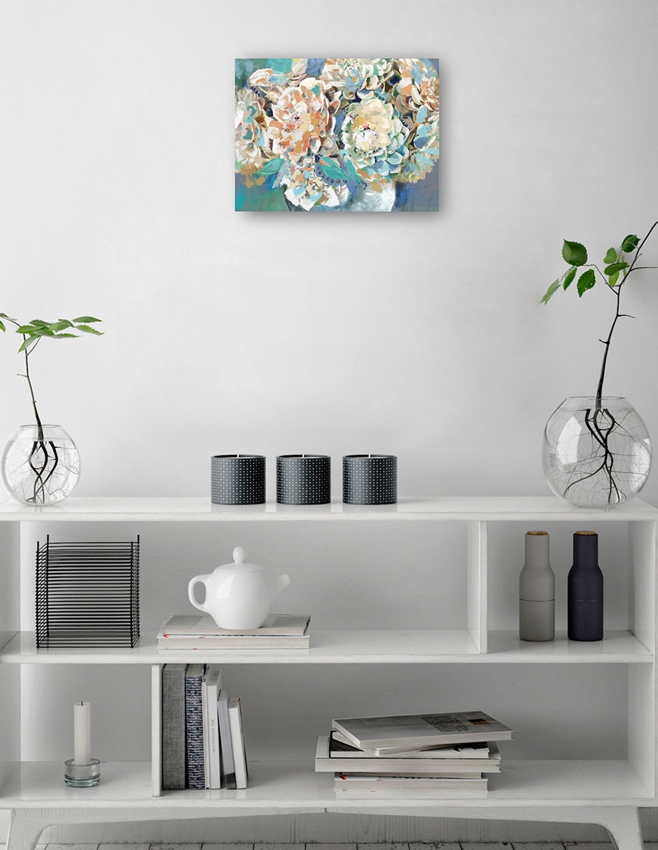 Cuadro decorativo Coro de primavera técnica mixta Floreros 7