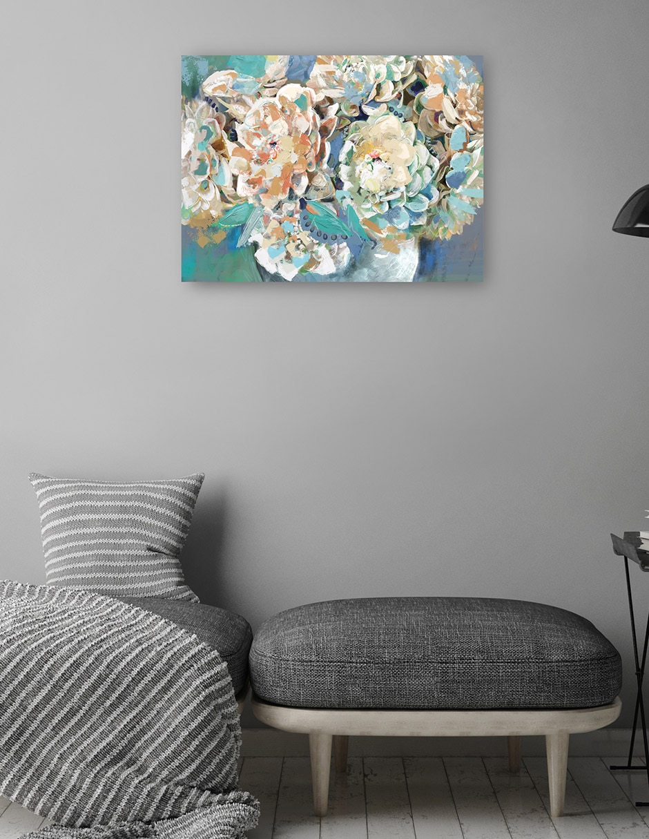 Cuadro decorativo Coro de primavera técnica mixta Floreros 4