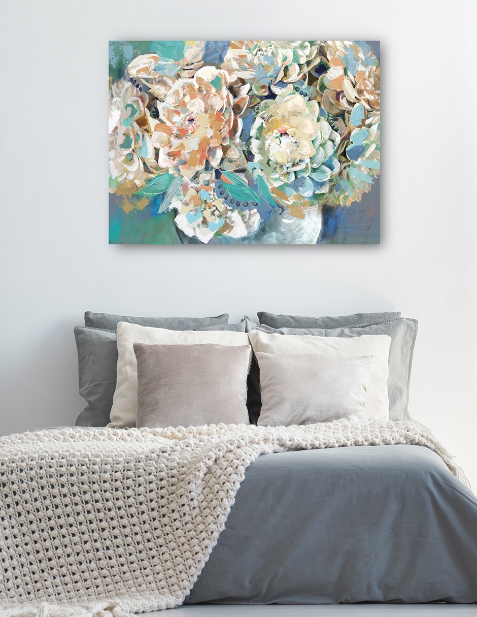 Cuadro decorativo Coro de primavera técnica mixta Floreros 2
