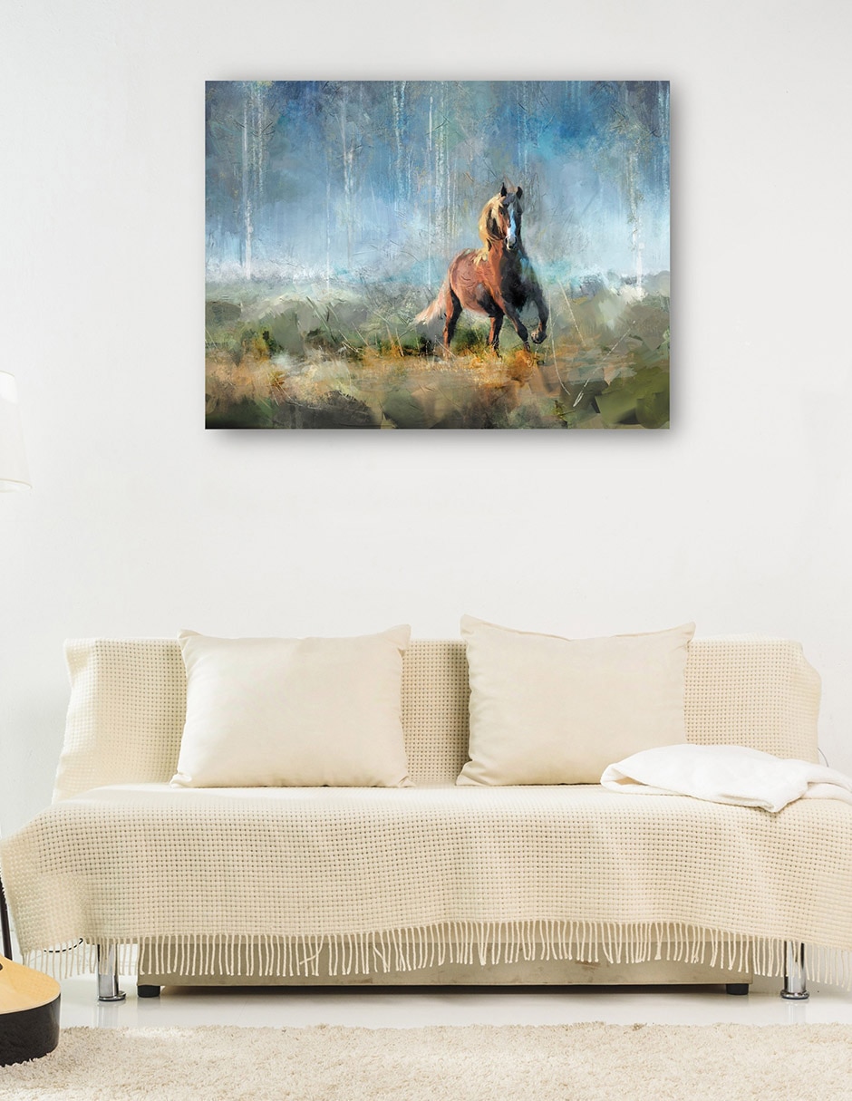 Cuadro decorativo Corriendo libre técnica mixta Vida silvestre 8