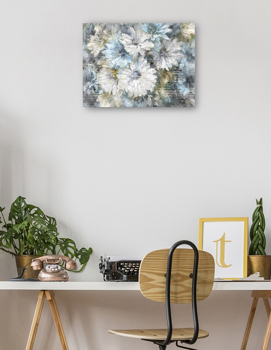 Cuadro decorativo Dalia viva técnica mixta Arreglo floral 5