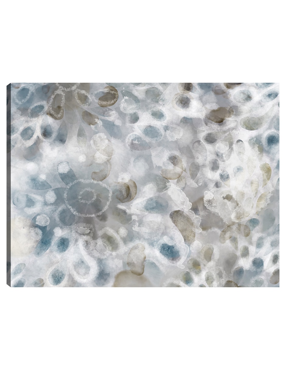 Cuadro decorativo Dúo de pétalos técnica mixta Formas Cuadro decorativo Dúo de pétalos técnica mixta Formas