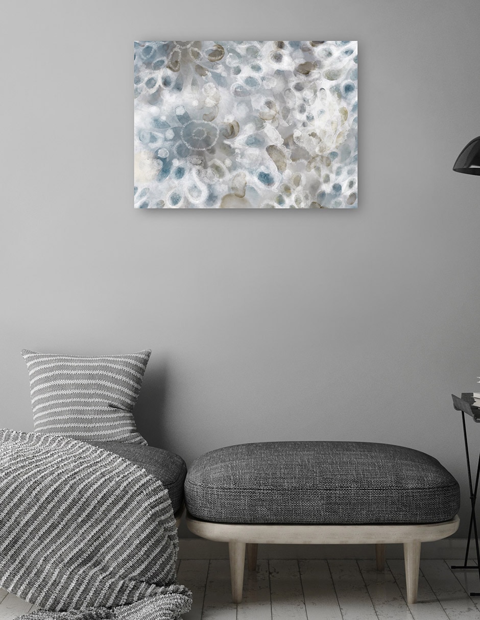 Cuadro decorativo Dúo de pétalos técnica mixta Formas 4
