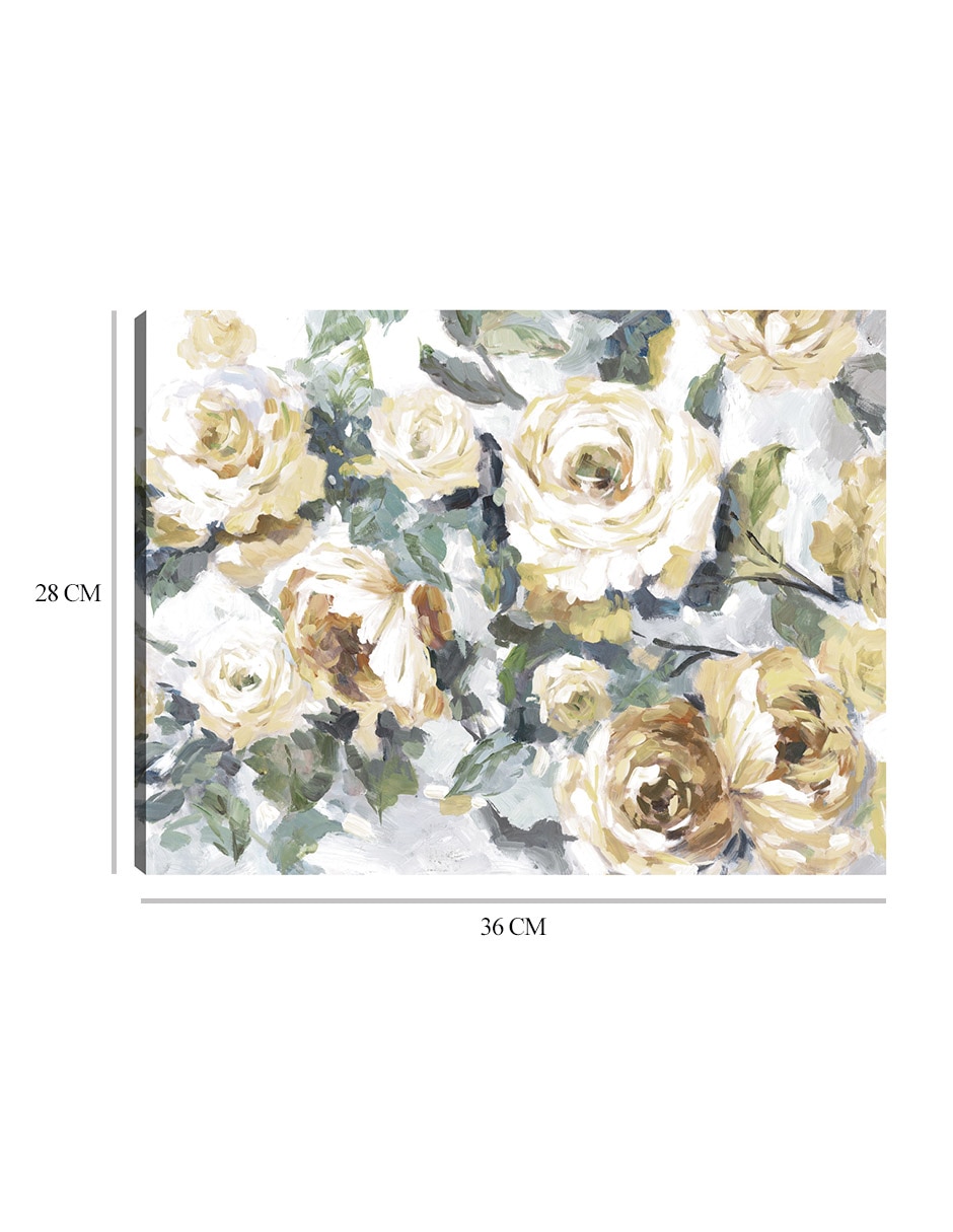 Cuadro decorativo La Vie Gold Light Crop mixta 9