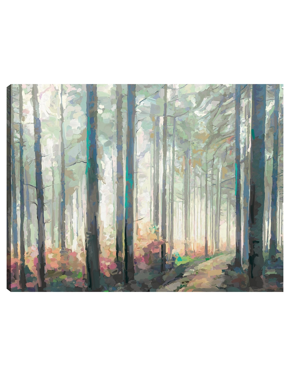 Cuadro decorativo Viaje Al Bosque técnica mixta Bosques