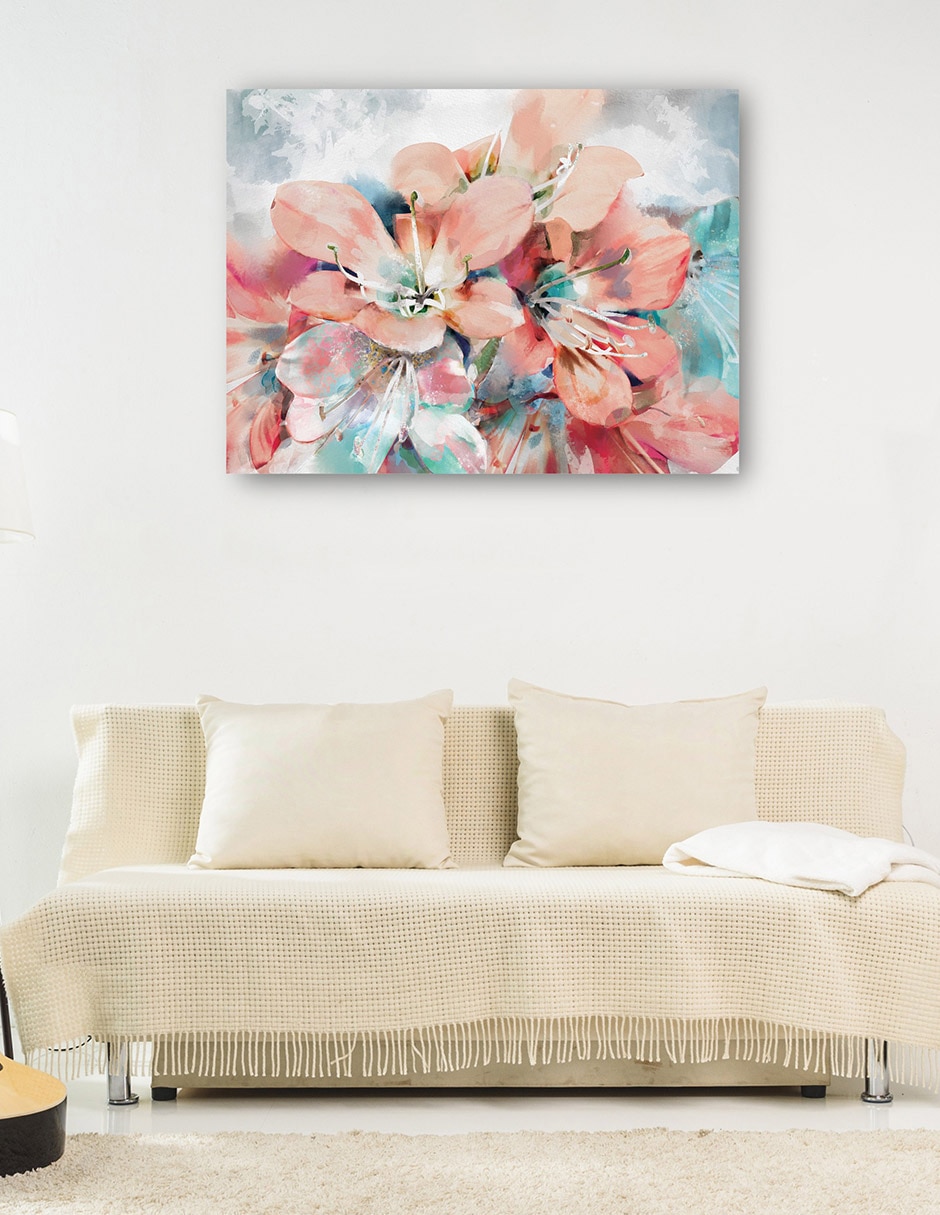 Cuadro decorativo Jardín de verano técnica mixta 8