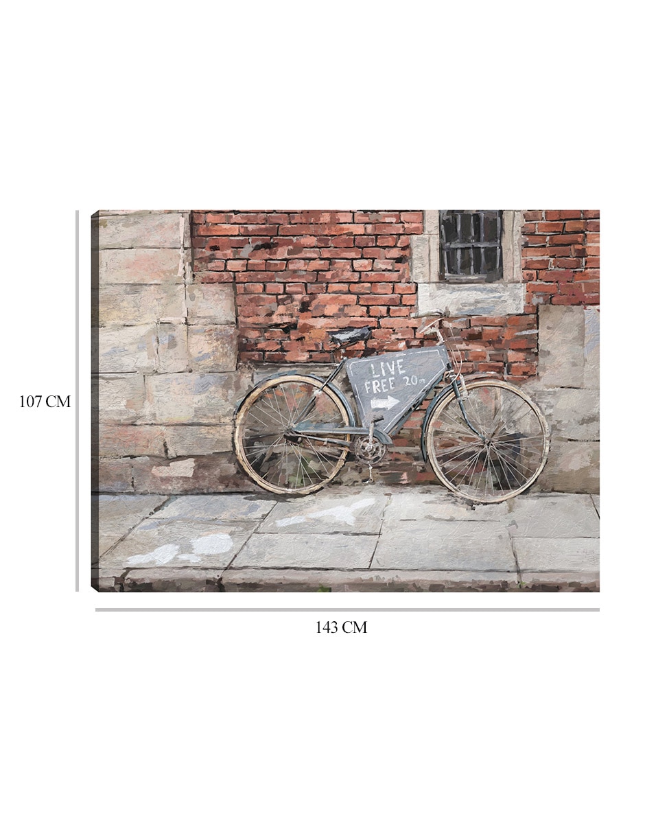 Cuadro decorativo Vive Libre técnica mixta Lugares 9