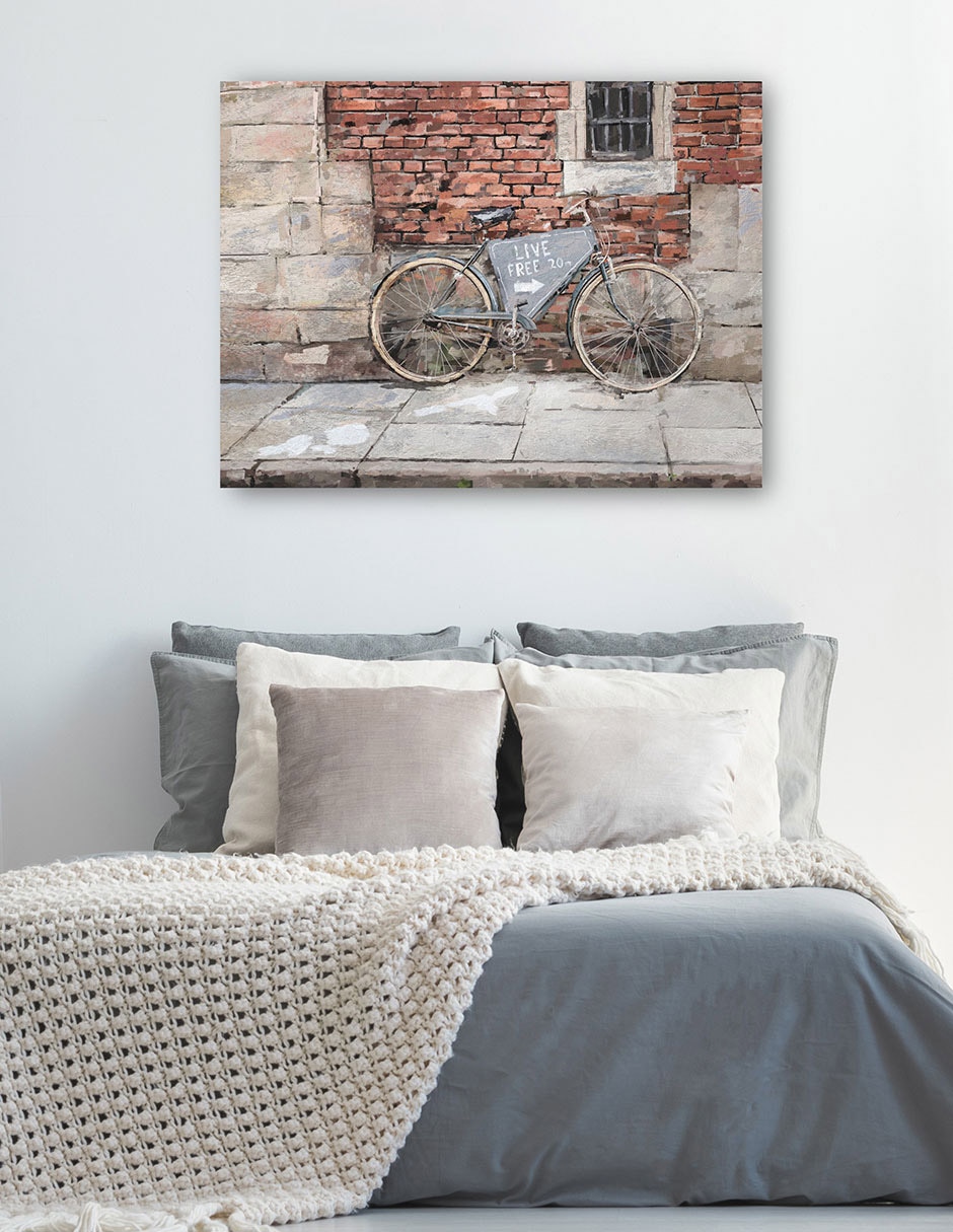 Cuadro decorativo Vive Libre técnica mixta Lugares 5