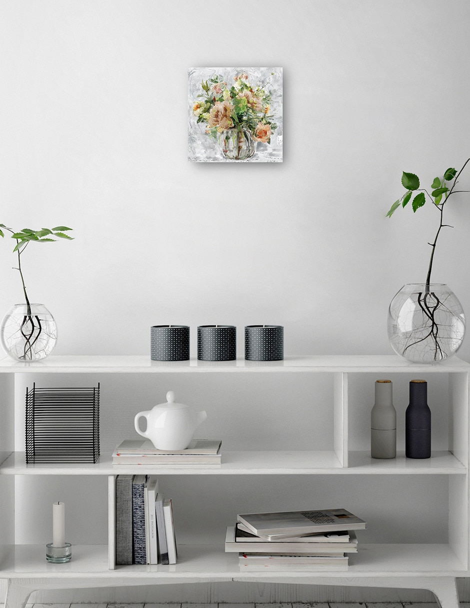 Cuadro decorativo Amelia - Impresión En Lienzo técnica mixta Floreros 2