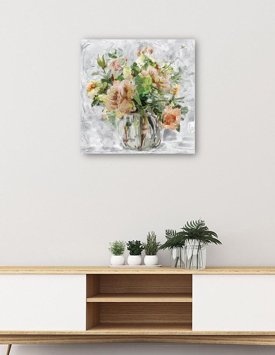 Cuadro decorativo Amelia - Impresión En Lienzo técnica mixta Floreros 5