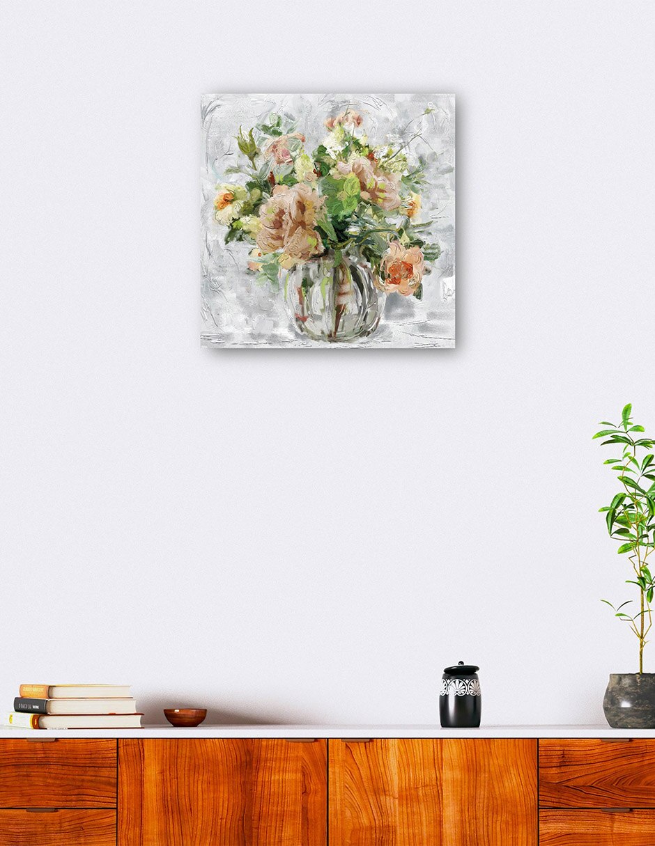 Cuadro decorativo Amelia - Impresión En Lienzo técnica mixta Floreros 6