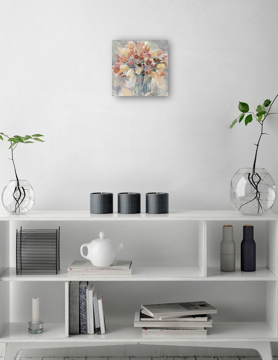 Cuadro decorativo Arreglo Del Jardín - Impresión En Lienzo técnica mixta Floreros 4