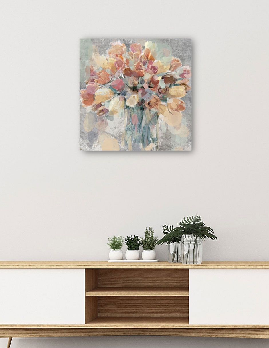 Cuadro decorativo Arreglo Del Jardín - Impresión En Lienzo técnica mixta Floreros 7