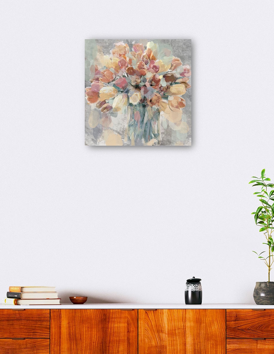 Cuadro decorativo Arreglo Del Jardín - Impresión En Lienzo técnica mixta Floreros 8