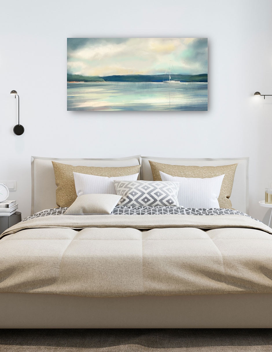 Cuadro decorativo Anclado - Impresión En Lienzo técnica mixta Playas 8