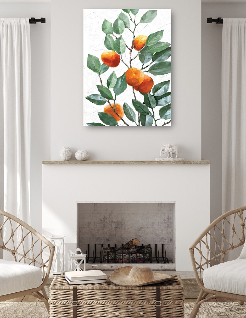Cuadro decorativo Arbol De Mandarina - Impresión En Lienzo técnica mixta Naturaleza 4