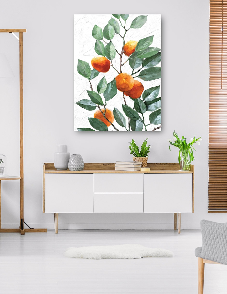Cuadro decorativo Arbol De Mandarina - Impresión En Lienzo técnica mixta Naturaleza 6