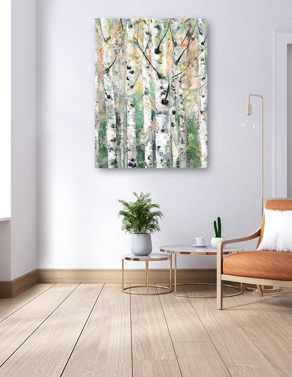 Cuadro decorativo Árboles De Caleidoscopio Iii - Impresión En Lienzo técnica mixta Bosques 6