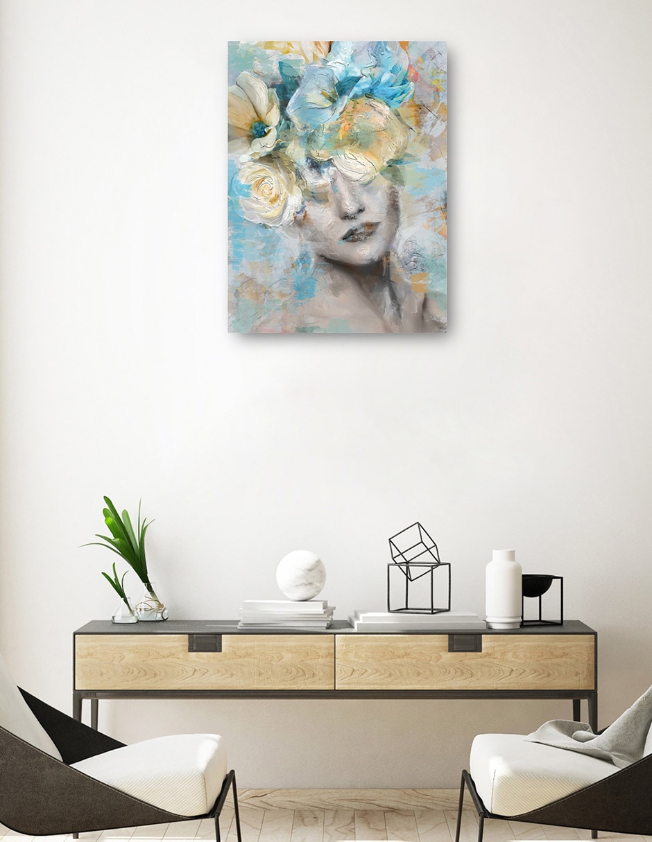 Cuadro decorativo Aura - Impresión En Lienzo técnica mixta Gente 3