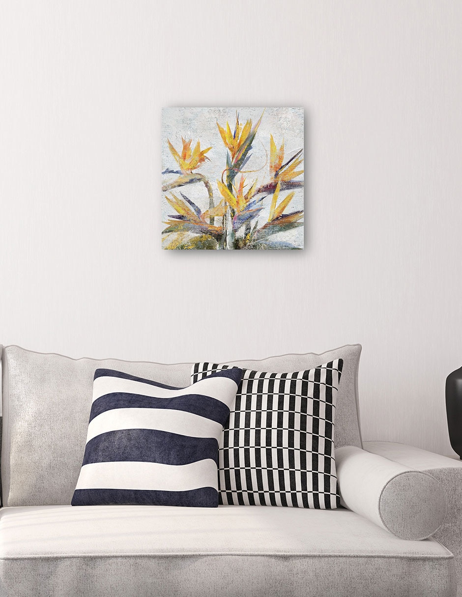 Cuadro decorativo Ave Del Paraíso - Impresión En Lienzo técnica mixta Floración 6