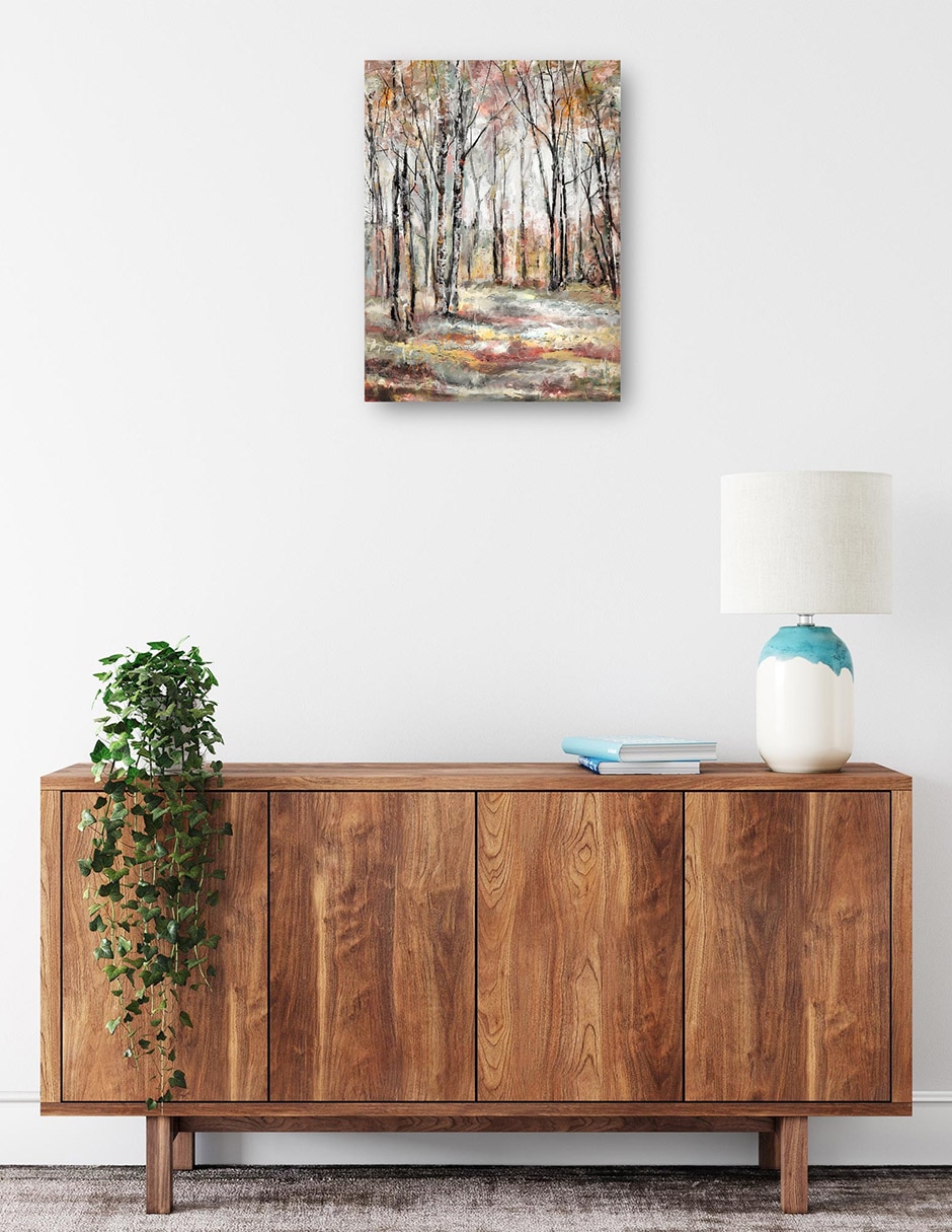 Cuadro decorativo Árboles De Caleidoscopio I - Impresión En Lienzo técnica mixta Caminos 2