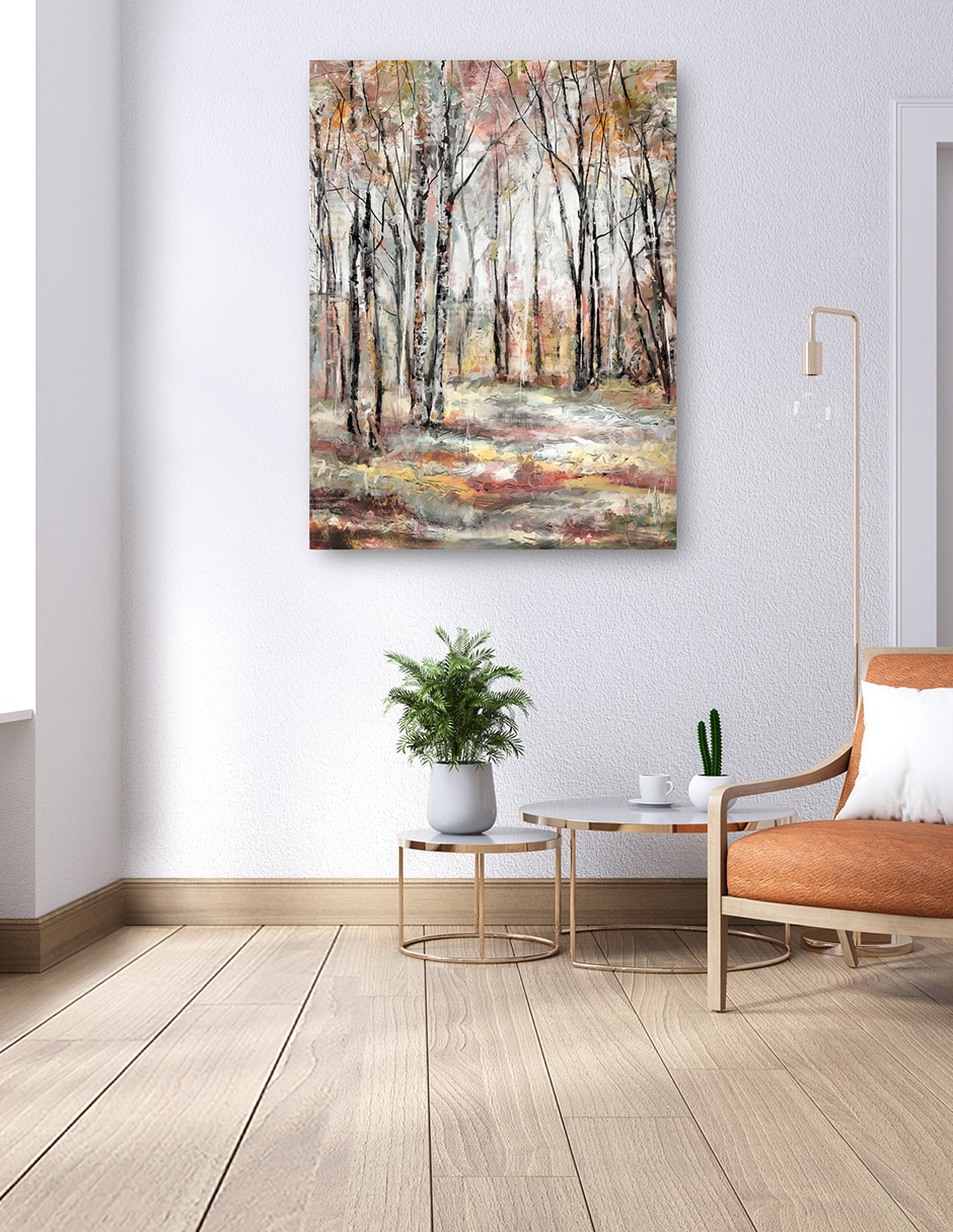 Cuadro decorativo Árboles De Caleidoscopio I - Impresión En Lienzo técnica mixta Caminos 6