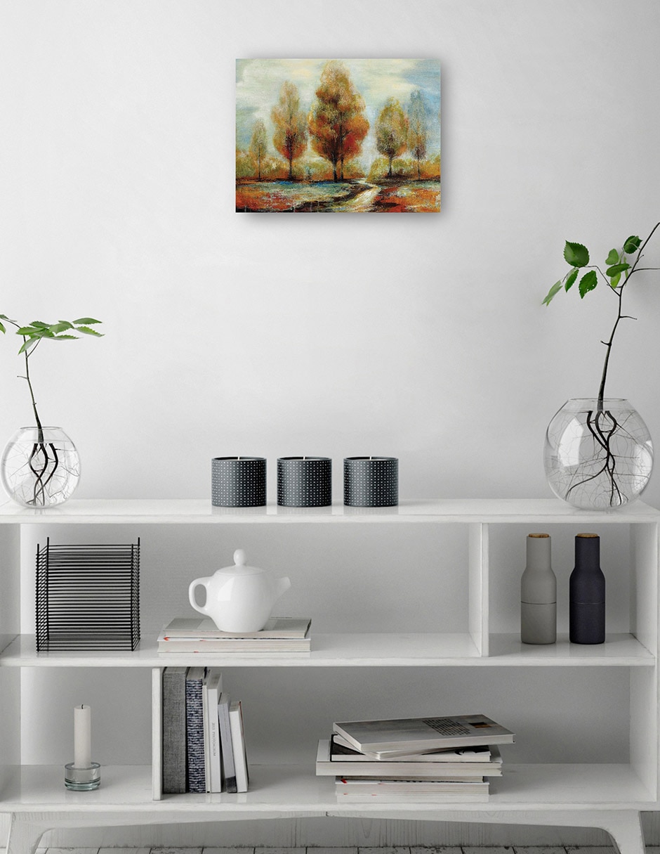 Cuadro decorativo Arboleda Ii - Impresión En Lienzo técnica mixta Caminos 2
