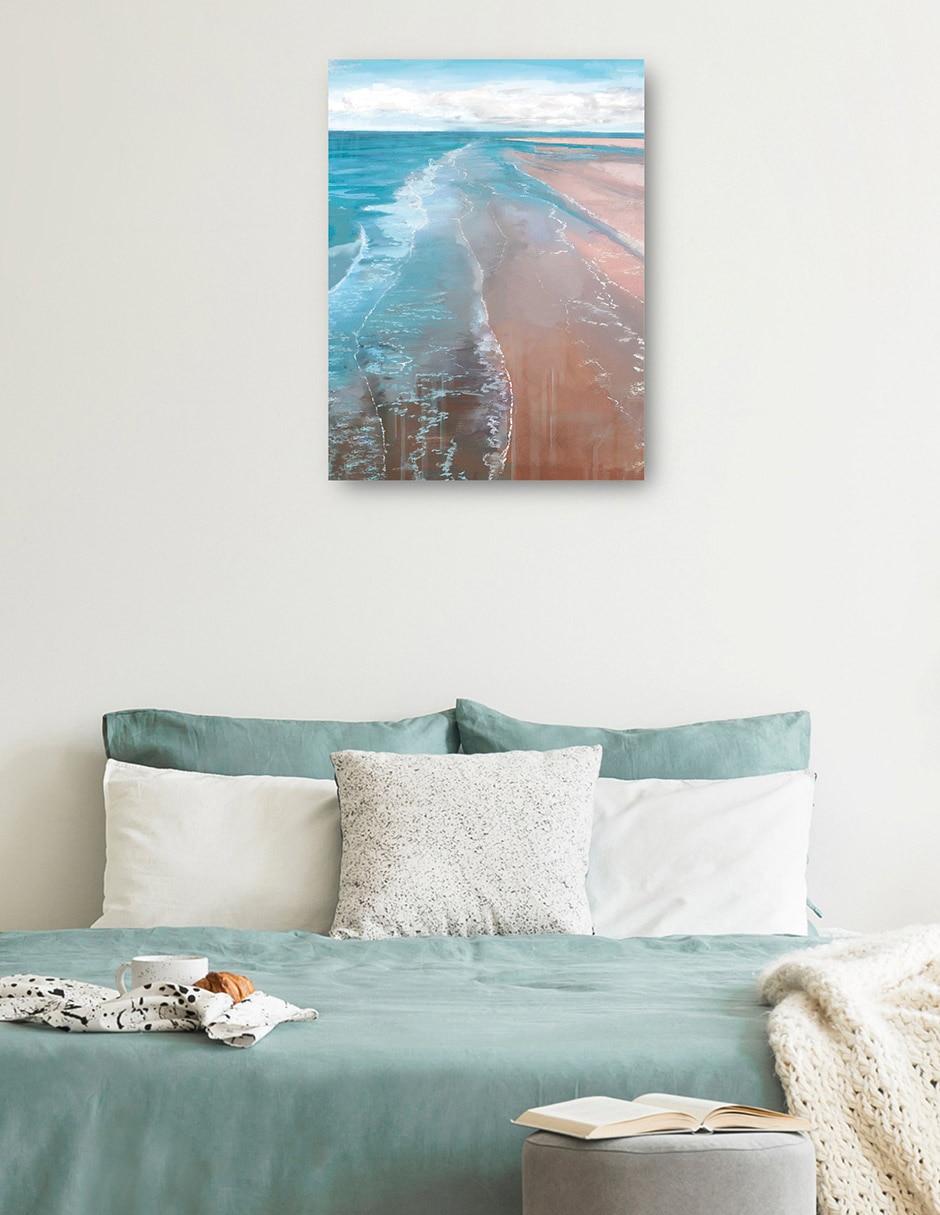 Cuadro decorativo Arenas Rosadas - Impresión En Lienzo técnica mixta Playas 3