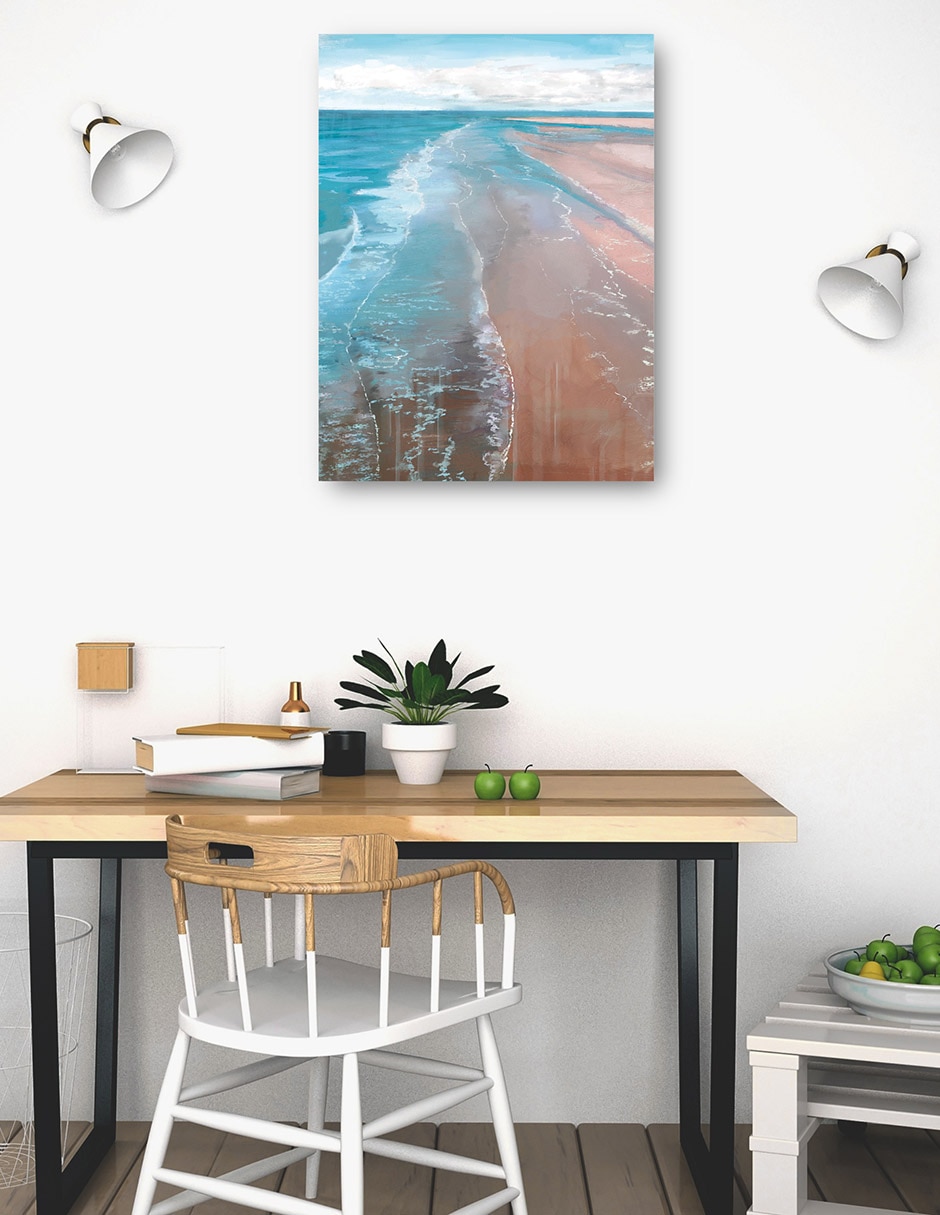 Cuadro decorativo Arenas Rosadas - Impresión En Lienzo técnica mixta Playas 4
