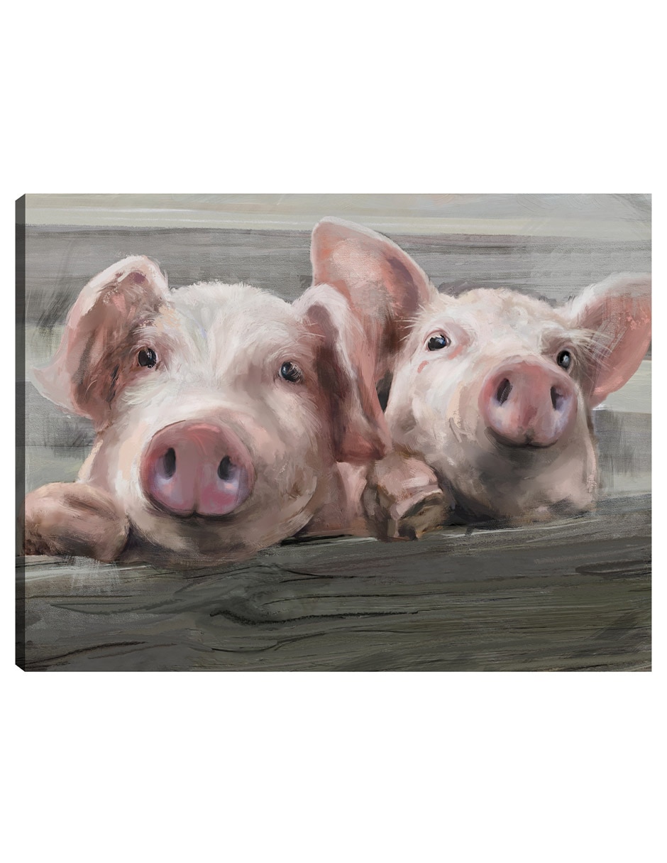 Cuadro decorativo Amigos Por Correspondencia - Impresión En Lienzo técnica mixta Animales Domésticos