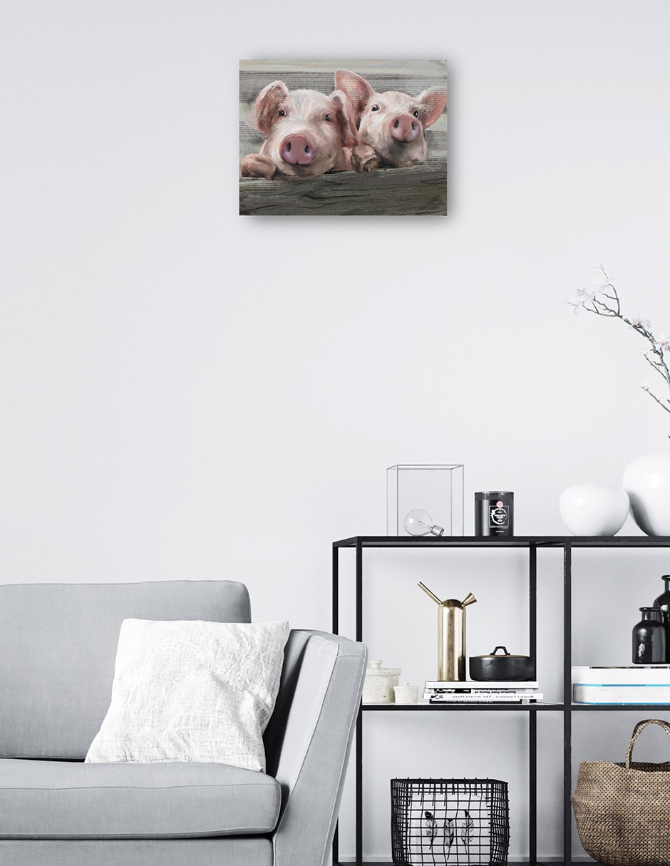 Cuadro decorativo Amigos Por Correspondencia - Impresión En Lienzo técnica mixta Animales Domésticos 2