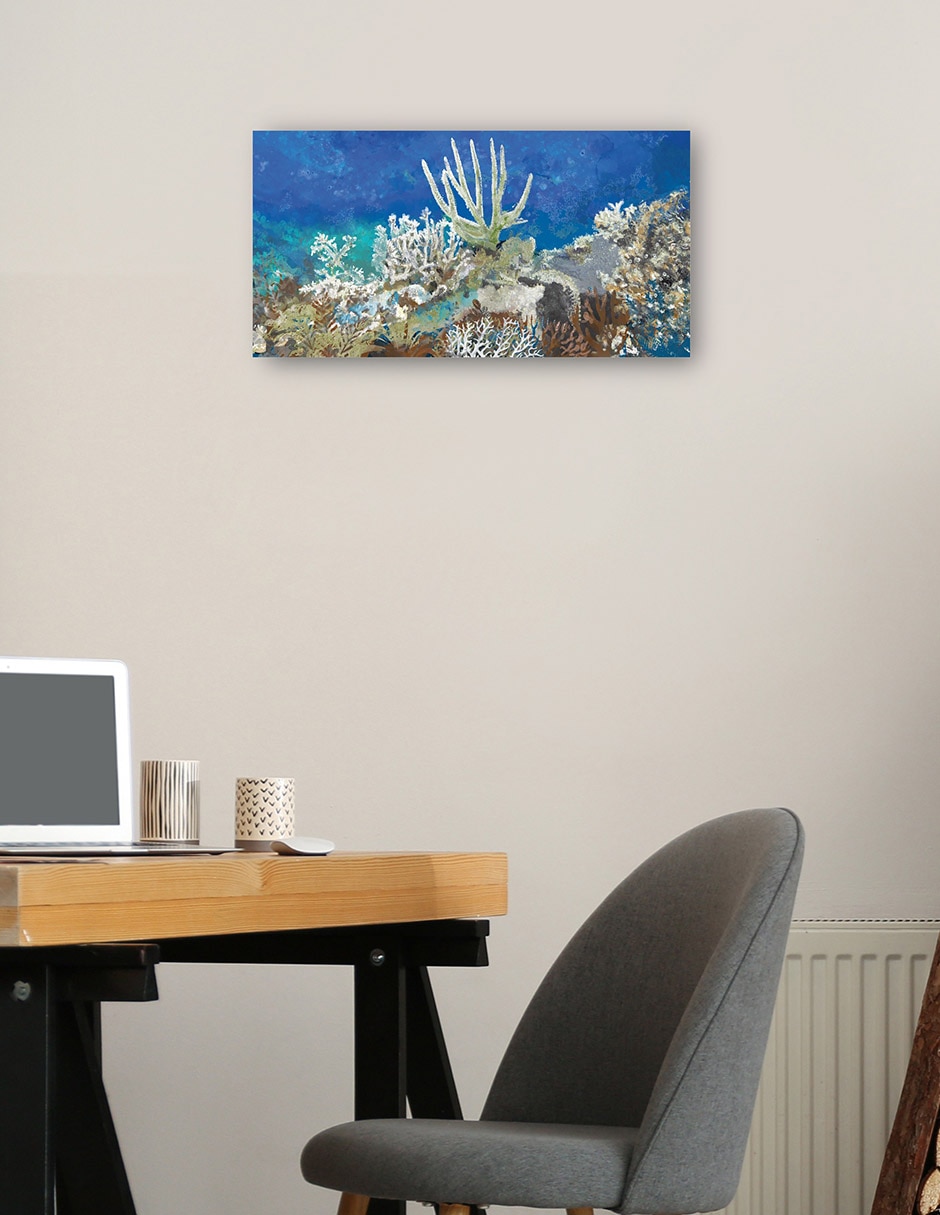 Cuadro decorativo Arrecife De Coral - Impresión En Lienzo técnica mixta Animales Marinos 2