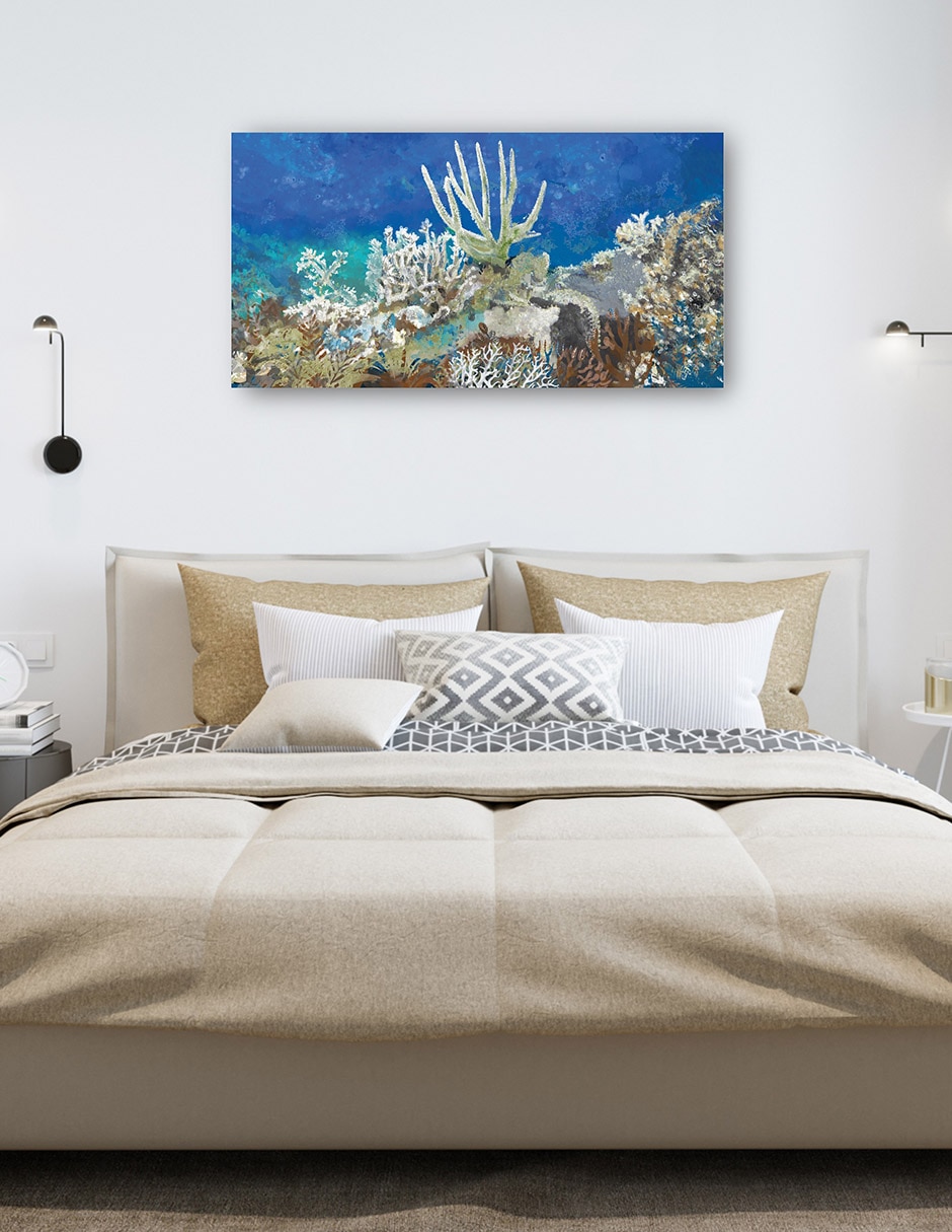 Cuadro decorativo Arrecife De Coral - Impresión En Lienzo técnica mixta Animales Marinos 6