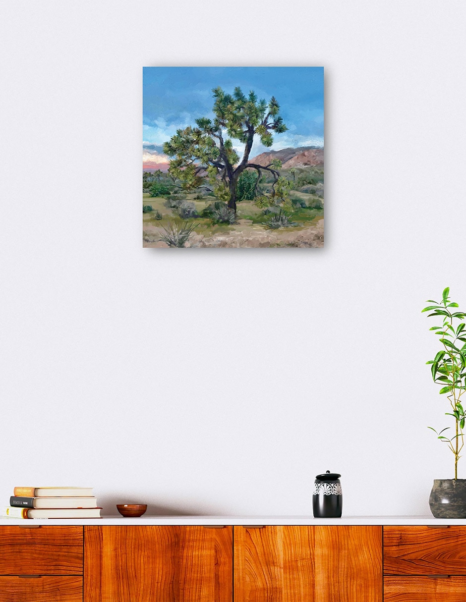 Cuadro decorativo Árbol De Joshua - Impresión En Lienzo técnica mixta Árboles 6