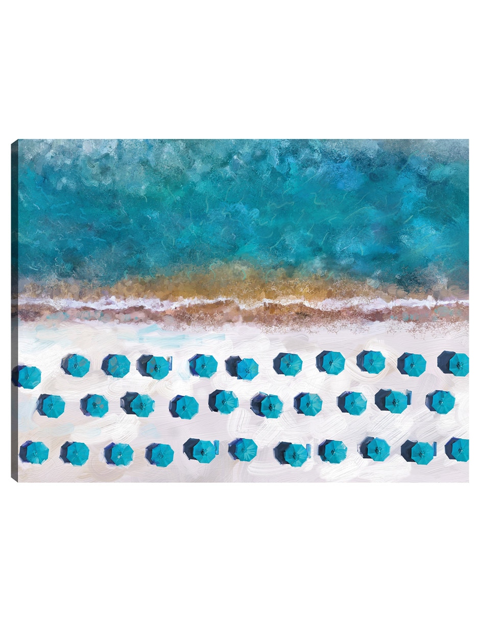 Cuadro decorativo Blues Aéreos - Impresión En Lienzo técnica mixta Playas Cuadro decorativo Blues Aéreos - Impresión En Lienzo técnica mixta Playas